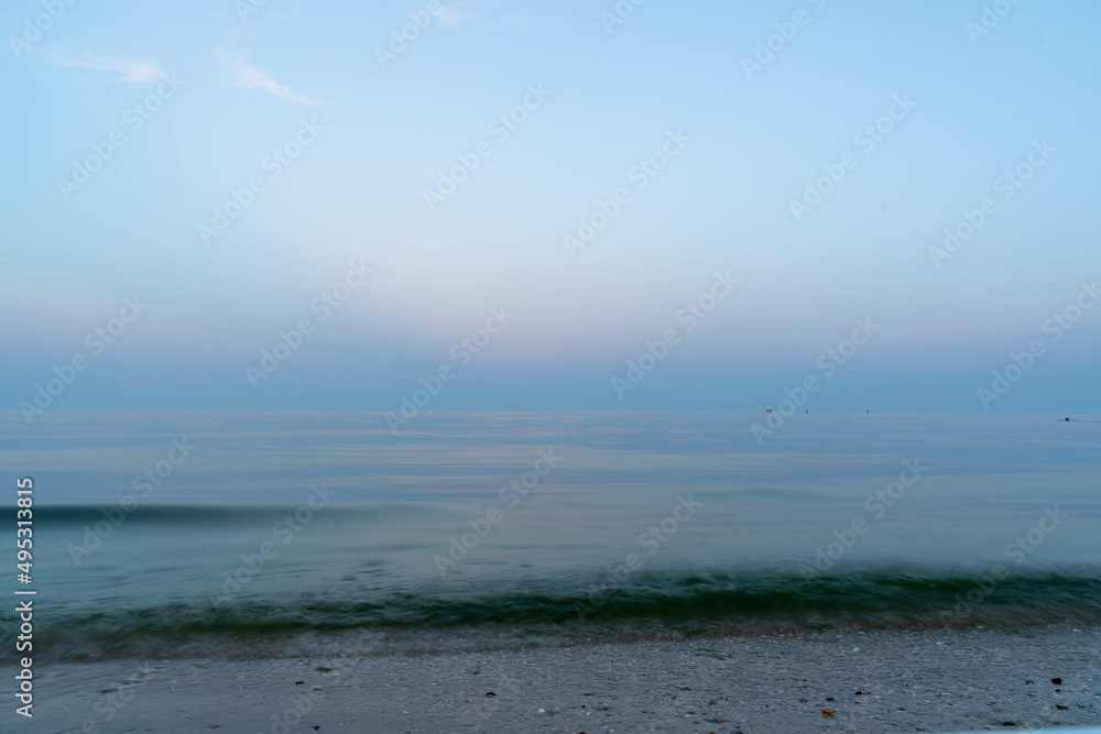 Beautiful sea coast in the evening after sunset. Odessa. Ukraine. Beautiful sea coast in the evening after sunset. Odessa. Ukraine.