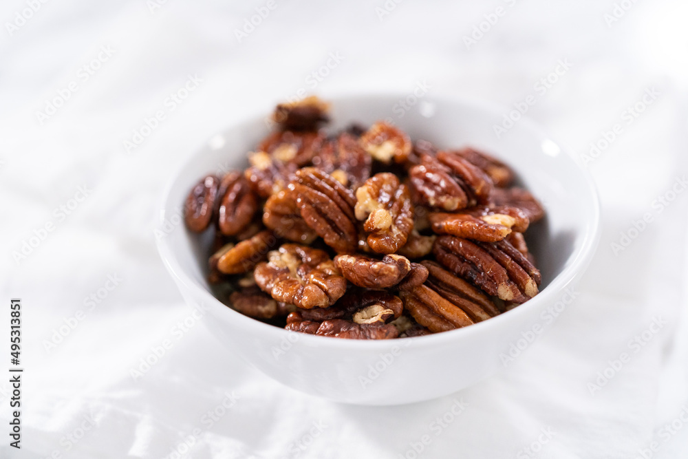 Toasted pecans Toasted pecans