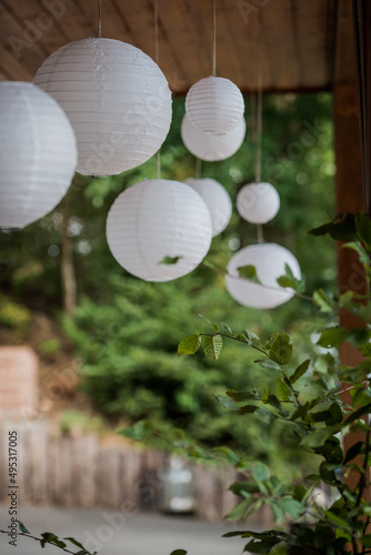 Gartenfest mit Lampions