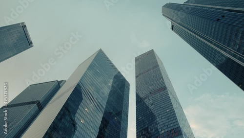 office skyscrapers against the sky 