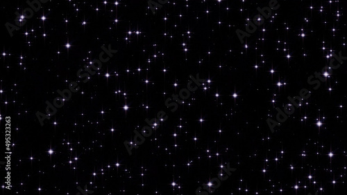 fairy shiny and glowing stars on night sky wallpaper