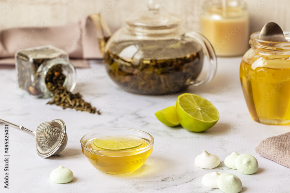 Tea with lemon. Tea with lemon.