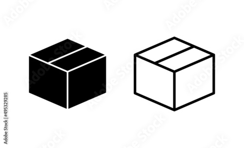 Box icon vector. box sign and symbol  parcel  package