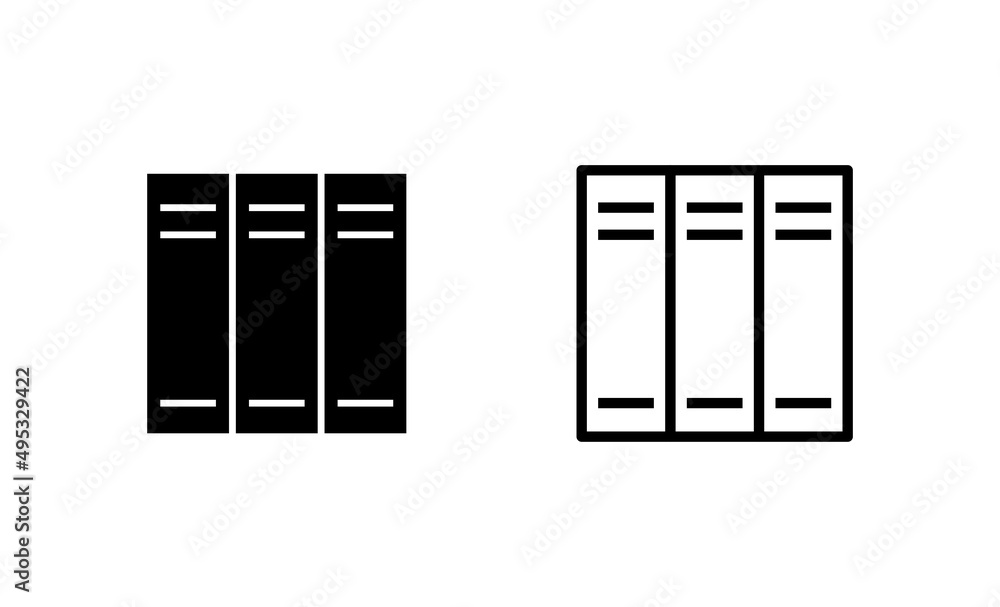 Library icon vector. education sign and symbol Library icon vector. education sign and symbol