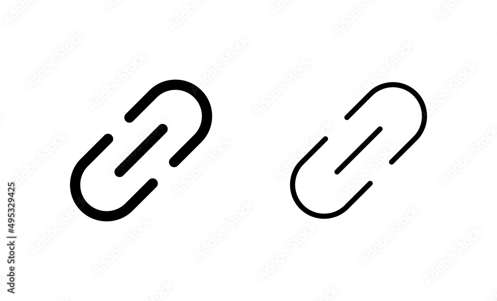 Link icon vector. Hyperlink chain sign and symbol Link icon vector. Hyperlink chain sign and symbol