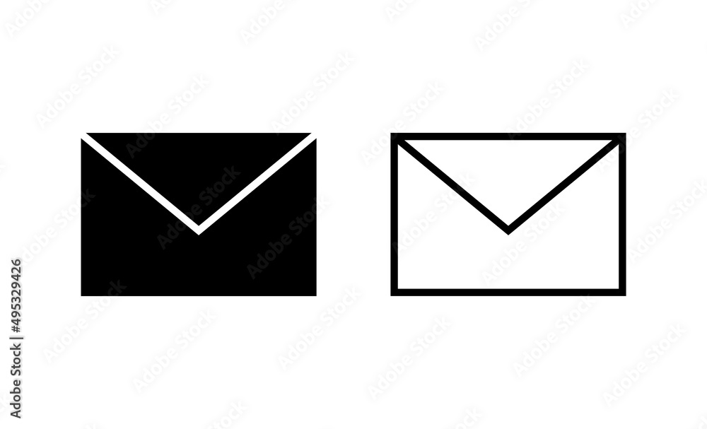 Mail icon vector. email sign and symbol. E-mail icon. Envelope icon Mail icon vector. email sign and symbol. E-mail icon. Envelope icon