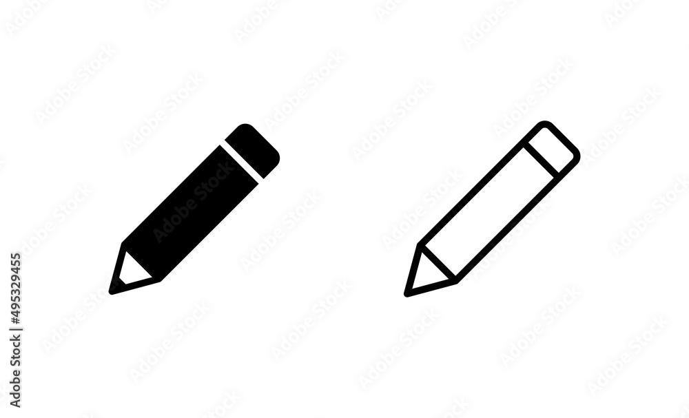 Pencil icon vector. pen sign and symbol. edit icon vector Pencil icon vector. pen sign and symbol. edit icon vector