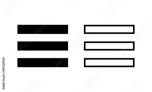 Menu icon vector. web menu sign and symbol. hamburger menu symbol