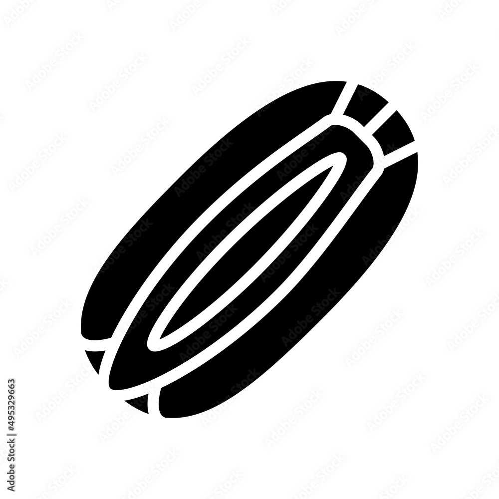 carrot seed glyph icon vector. carrot seed sign. isolated contour symbol black illustration