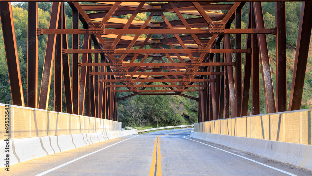 Anderson Lake Bridge. Morgan Hill, Santa Clara County, California, USA. Anderson Lake Bridge. Morgan Hill, Santa Clara County, California, USA.