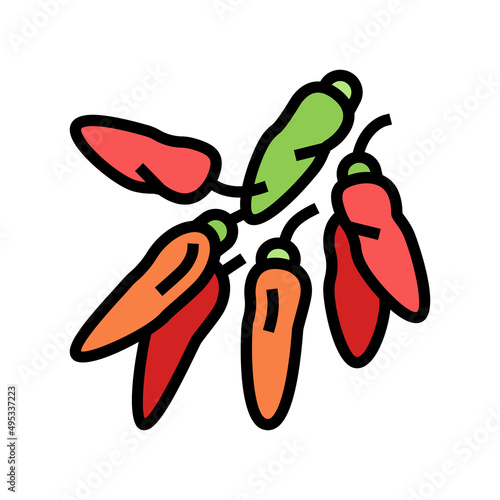 tabasco sauce color icon vector. tabasco sauce sign. isolated symbol illustration