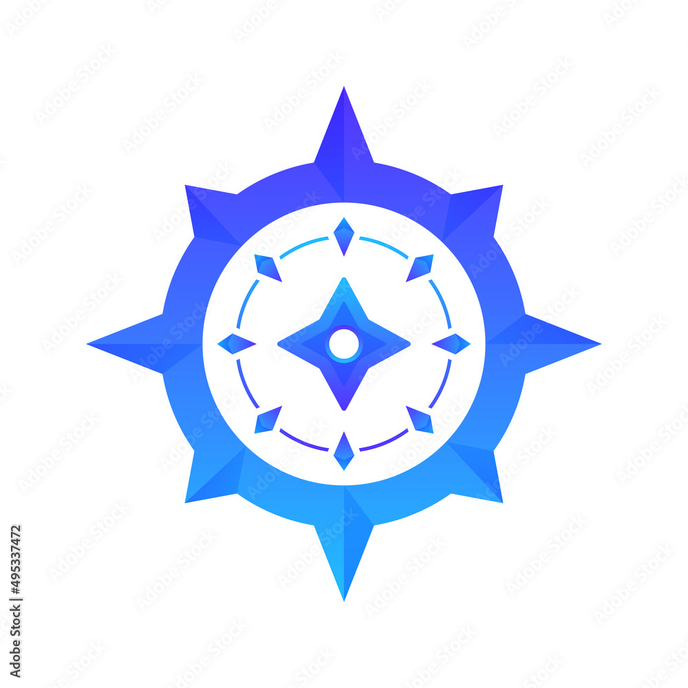 shuriken compass logo element design template icon shuriken compass logo element design template icon