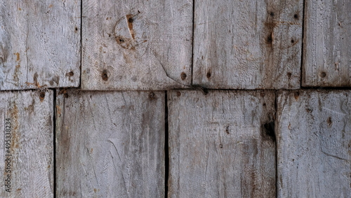 Old White Wooden Boards Texture