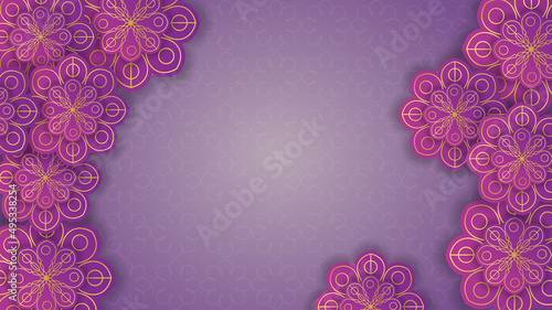 Realistic arabic ornamental background. - Vector.