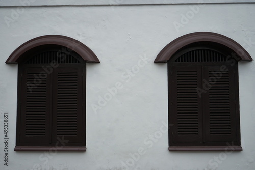 window with shutters