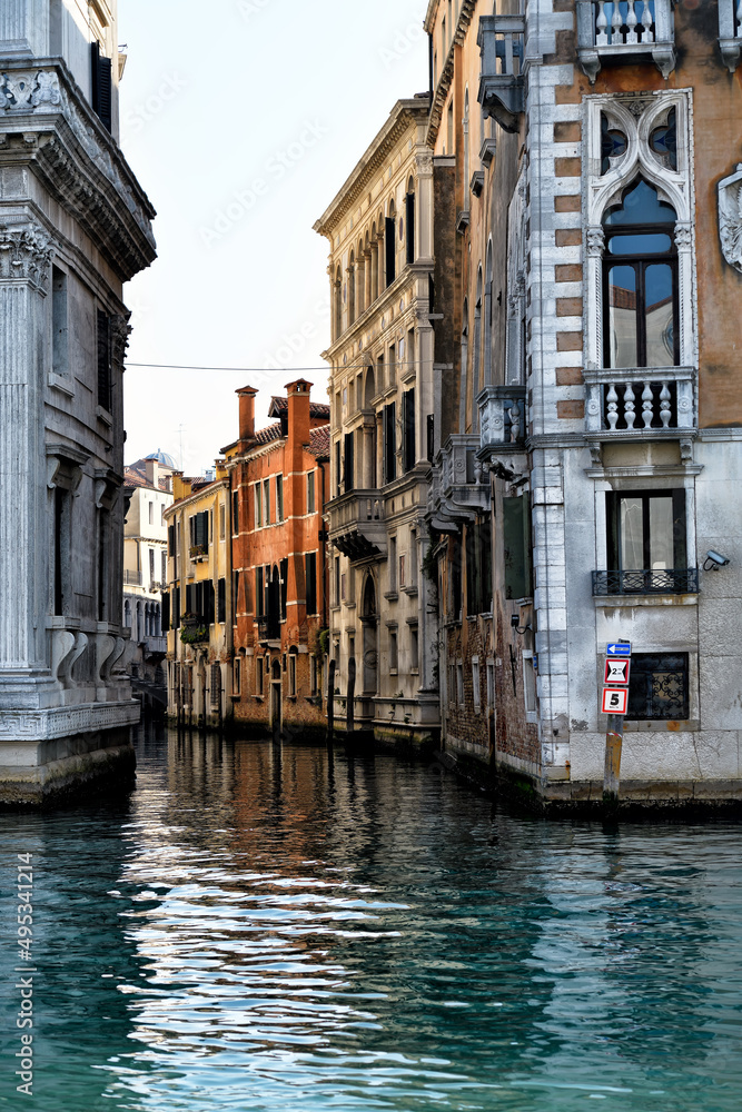 Architecture canal in Venice Italy 