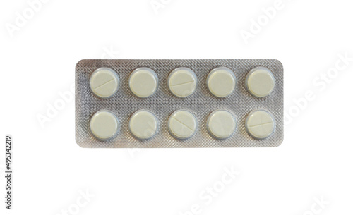 pills in package isolated, background of medicine, drugs, antibiotics