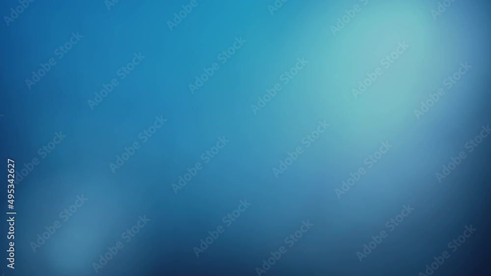 4K abstract de-focused Blue bokeh Light Leak gradient background loop for overlay on your project. Concept animation for creative luxury beauty minimalist light leak overlay effect element templates. 
