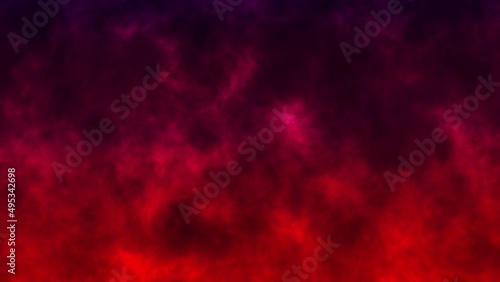 Seamless loop red cloud in deep space. Abstract creative artistic illustration mysterious universe, fantasy dark red cloud. Science fiction animation space flight to deep space background concept. 
