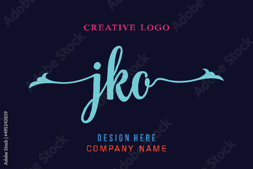 JKO lettering logo is simple, easy to understand and authoritative photo