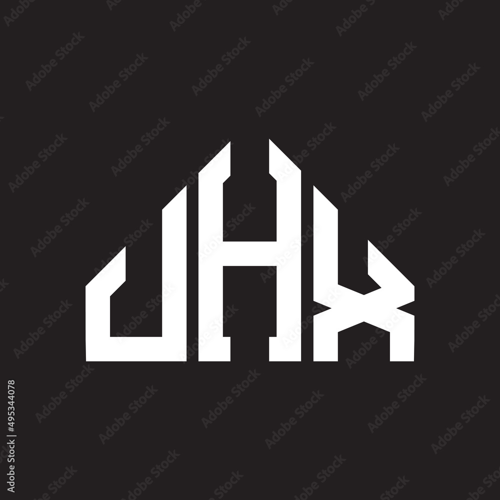 JHX letter logo design on Black background. JHX creative initials letter logo concept. JHX letter design. JHX letter logo design on Black background. JHX creative initials letter logo concept. JHX letter design.
