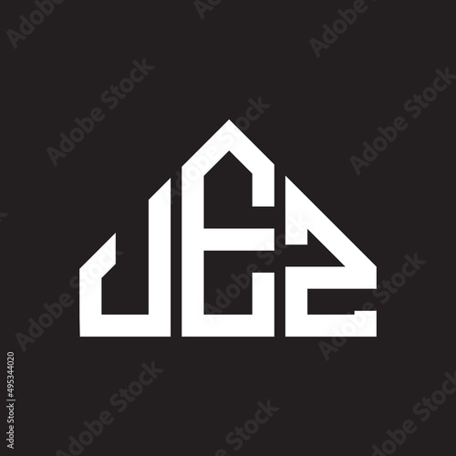 JEZ letter logo design on Black background. JEZ creative initials letter logo concept. JEZ letter design. 