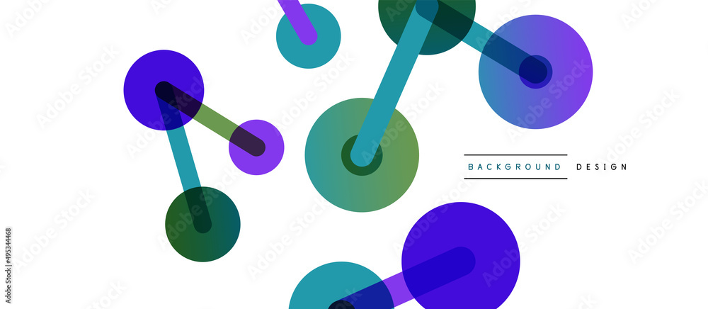 Line points connections geometric abstract background. Circles connected by lines. Trendy techno business template for wallpaper, banner, background or landing Line points connections geometric abstract background. Circles connected by lines. Trendy techno business template for wallpaper, banner, background or landing