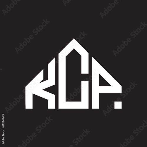 KCP letter logo design on Black background. KCP creative initials letter logo concept. KCP letter design. 
 photo