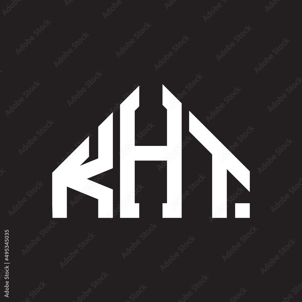 KHT letter logo design on Black background. KHT creative initials letter logo concept. KHT letter design. KHT letter logo design on Black background. KHT creative initials letter logo concept. KHT letter design.