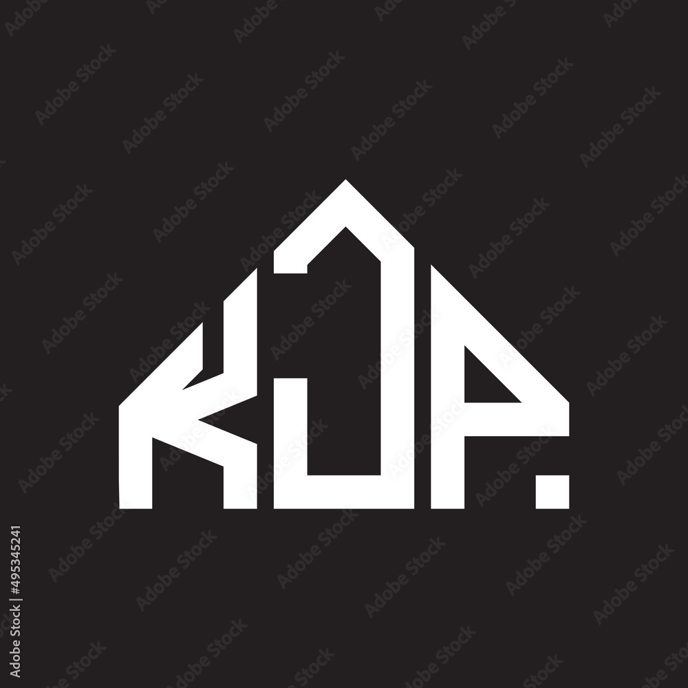 KJP letter logo design on black background. KJP creative initials letter logo concept. KJP letter design. KJP letter logo design on black background. KJP creative initials letter logo concept. KJP letter design.