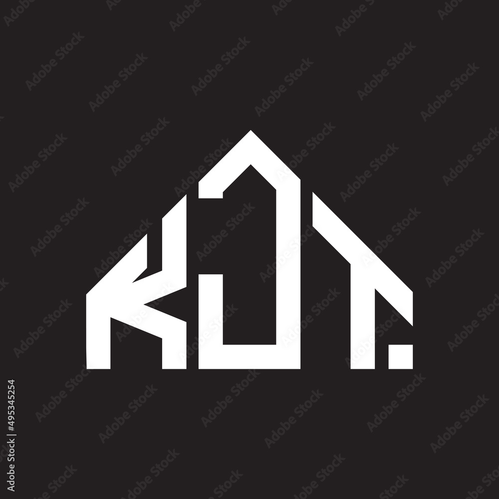 KJT letter logo design on black background. KJT creative initials letter logo concept. KJT letter design. KJT letter logo design on black background. KJT creative initials letter logo concept. KJT letter design.