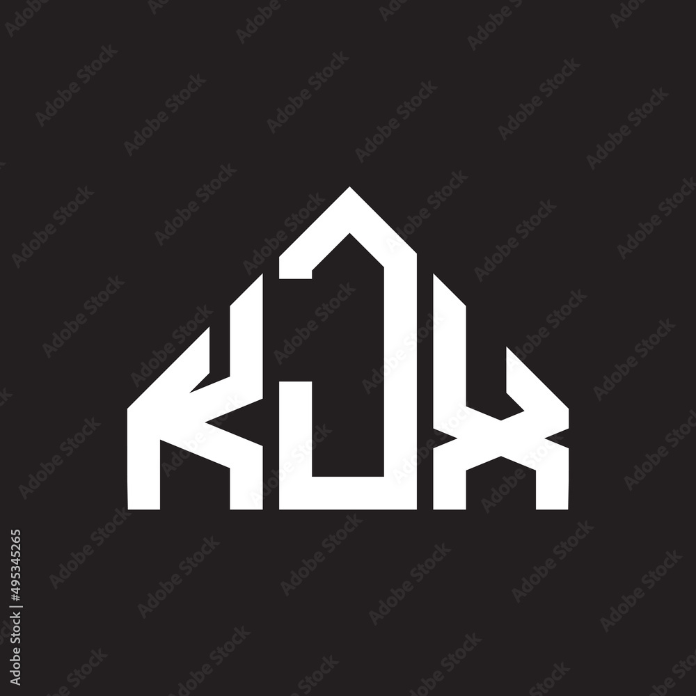 KJX letter logo design on black background. KJX creative initials letter logo concept. KJX letter design. KJX letter logo design on black background. KJX creative initials letter logo concept. KJX letter design.