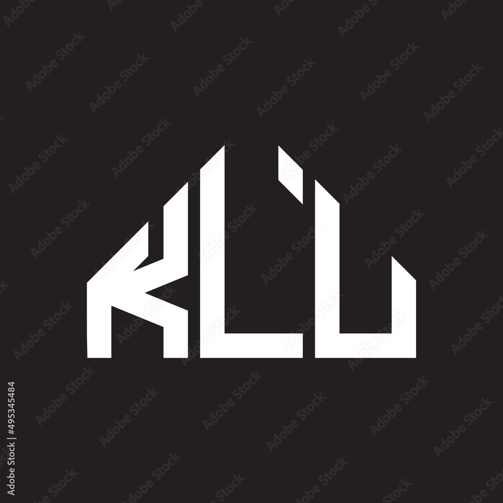 KLU letter logo design on black background. KLU creative initials letter logo concept. KLU letter design. KLU letter logo design on black background. KLU creative initials letter logo concept. KLU letter design.