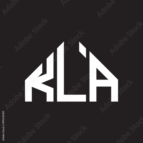 KLA letter logo design on black background. KLA  creative initials letter logo concept. KLA letter design.