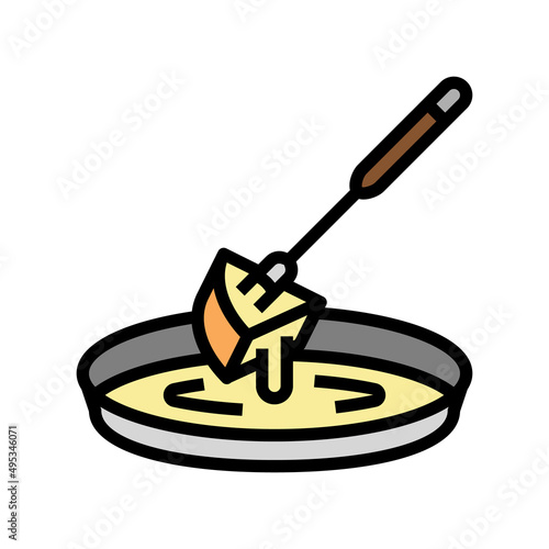 cheese fondue maker color icon vector. cheese fondue maker sign. isolated symbol illustration