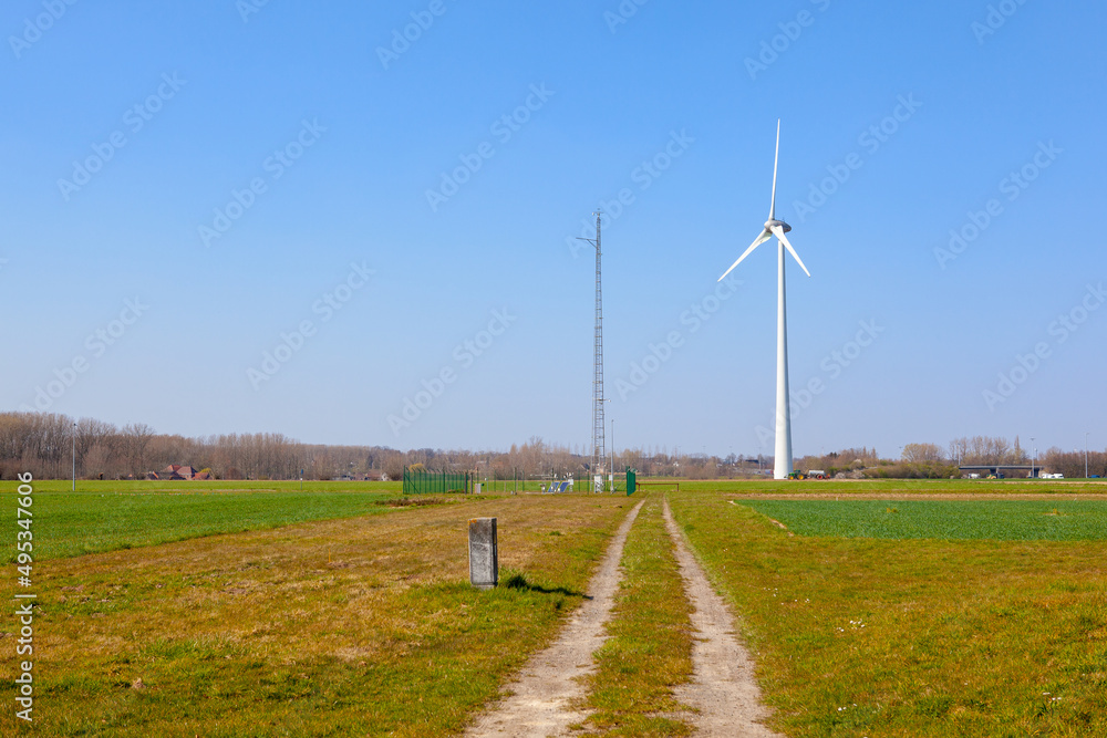 Fototapeta premium Windmill on a farm