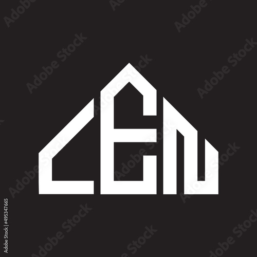 CEN letter logo design on Black background. CEN creative initials letter logo concept. CEN letter design. 