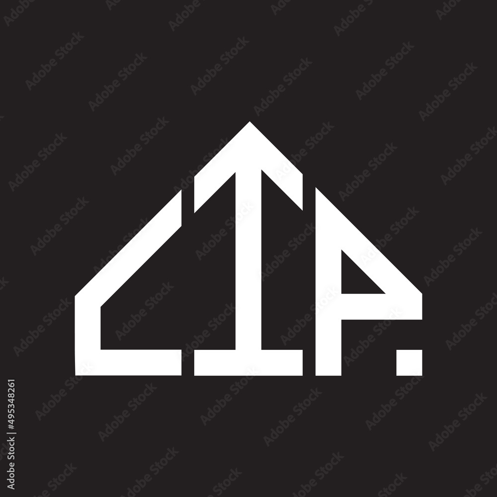 CIP letter logo design on Black background. CIP creative initials letter logo concept. CIP letter design. CIP letter logo design on Black background. CIP creative initials letter logo concept. CIP letter design.