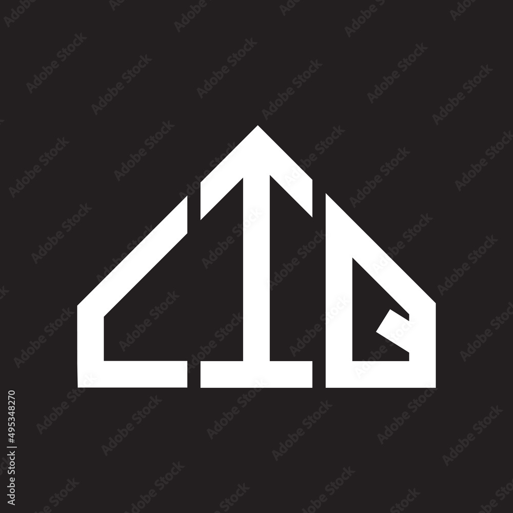 CIQ letter logo design on Black background. CIQ creative initials letter logo concept. CIQ letter design. CIQ letter logo design on Black background. CIQ creative initials letter logo concept. CIQ letter design.
