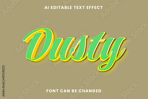 Dusty Text Effect