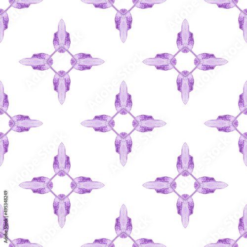 Mosaic seamless pattern. Purple likable boho chic