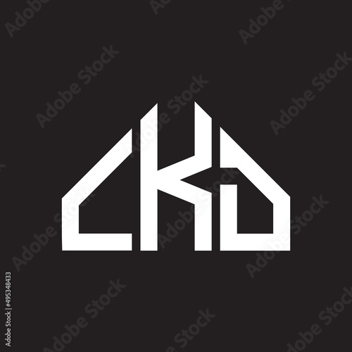 CKD letter logo design on Black background. CKD creative initials letter logo concept. CKD letter design. 