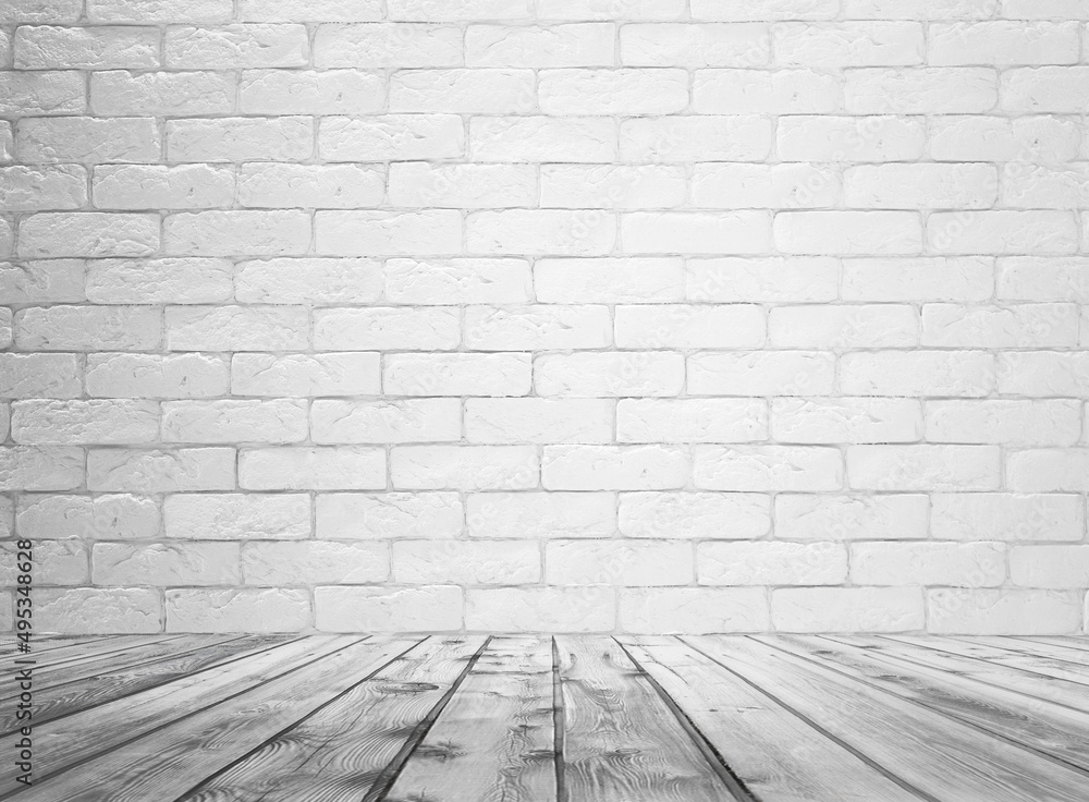gray interior with brick wall gray interior with brick wall