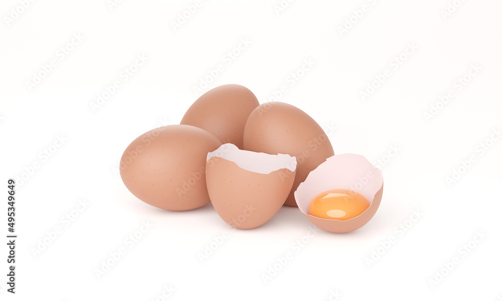 Raw fresh chicken eggs . Closeup macro Raw fresh chicken eggs . Closeup macro