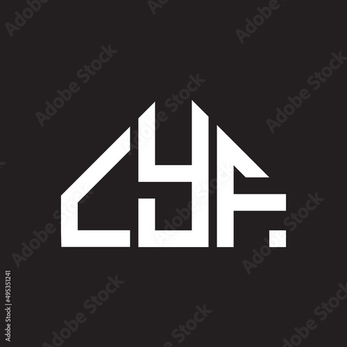 LYF letter logo design on black background. LYF  creative initials letter logo concept. LYF letter design.
 photo