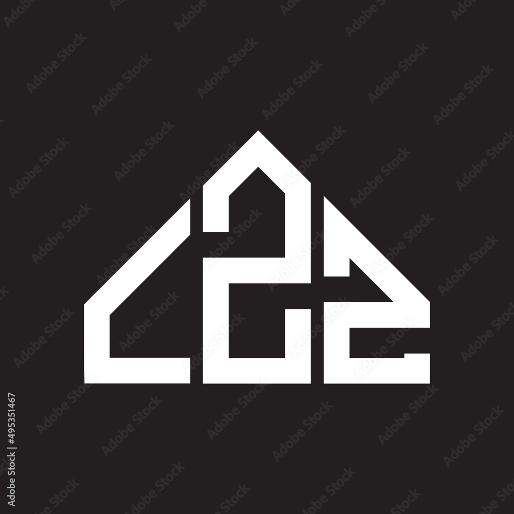 LZZ letter logo design on black background. LZZ creative initials letter logo concept. LZZ letter design. LZZ letter logo design on black background. LZZ creative initials letter logo concept. LZZ letter design.