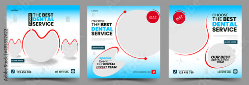 Dentist social media post template