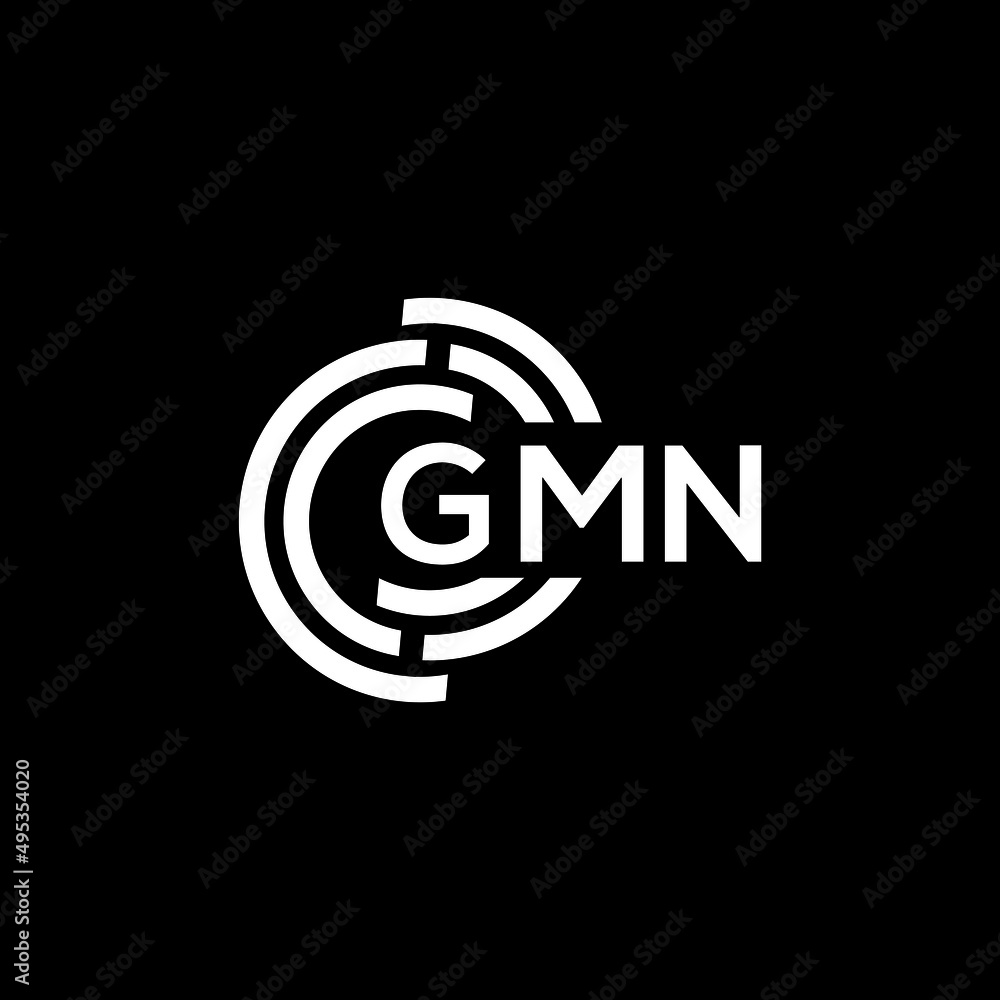 GMN letter logo design on black background. GMN creative initials letter logo concept. GMN letter design. GMN letter logo design on black background. GMN creative initials letter logo concept. GMN letter design.