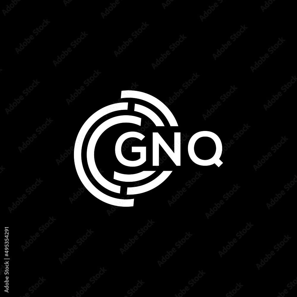 GNQ letter logo design on black background. GNQ creative initials letter logo concept. GNQ letter design. GNQ letter logo design on black background. GNQ creative initials letter logo concept. GNQ letter design.