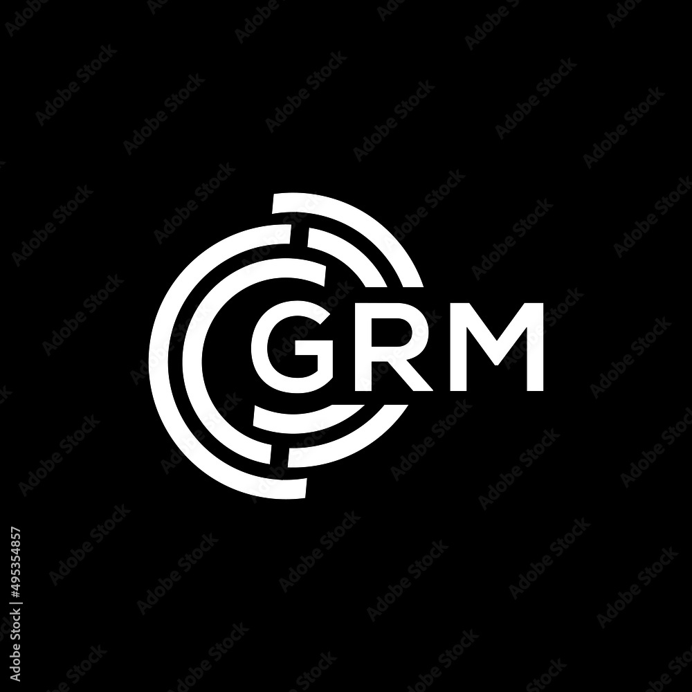 GRM letter logo design on black background. GRM creative initials letter logo concept. GRM letter design. GRM letter logo design on black background. GRM creative initials letter logo concept. GRM letter design.